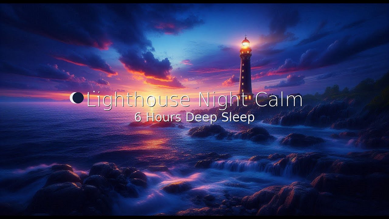 ULTIMATE RELAXATION With Pure Coastal Serenity: Fall Asleep to 5 Hours of Lighthouse Ocean Sounds 🌙