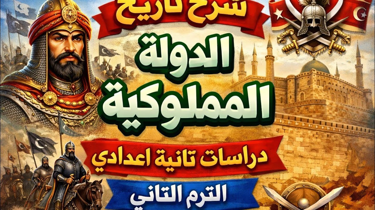 #شرح_درس_الدولةالمملوكية_دراسات_للصف الثاني الاعدادي الترم التاني
