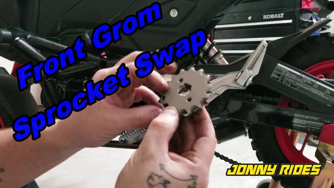 Honda GROM Front Sprocket change swap - Install