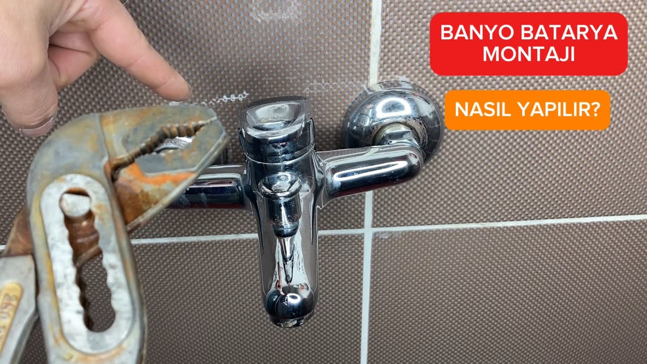Banyo Bataryası Nasıl Değiştirilir - Banyo Musluğu Montajı - Bataryo Musluk Nasıl Takılır  Kendinyap