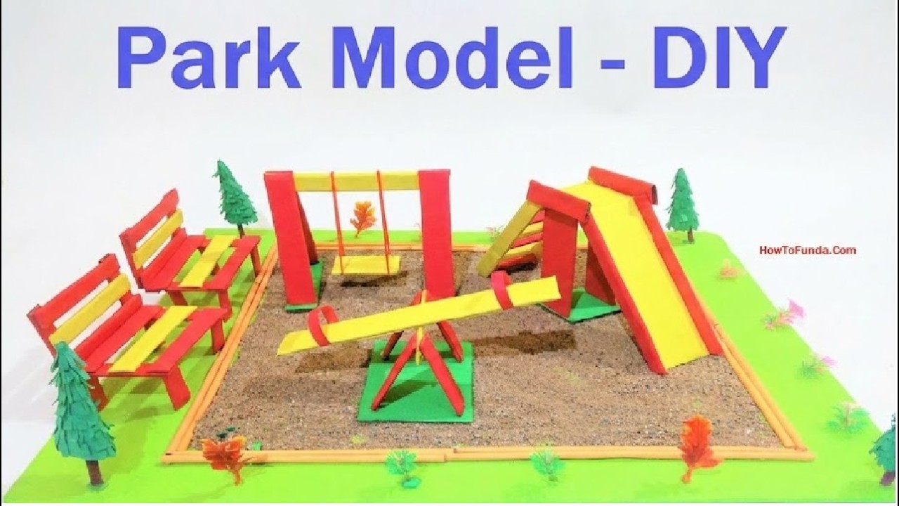 Park Model Making Craft Ideas | DIY project at home | HowToFunda  | still model