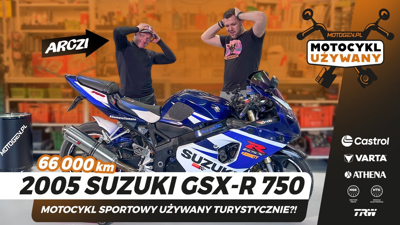 Suzuki GSX-R 750 K5 po 66 000 km - turystyczny Gixxer? 🏍️🔧 MOTOCYKL UŻYWANY, zalety wady awarie 🏍️🔧