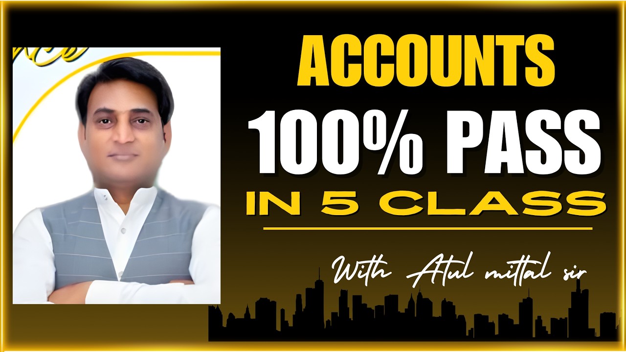 LIVE: EXPECTED QUESTIONS - ACCOUNTS: DAY 3: BOARDS 2026: PROF. ATUL MITTAL SIR