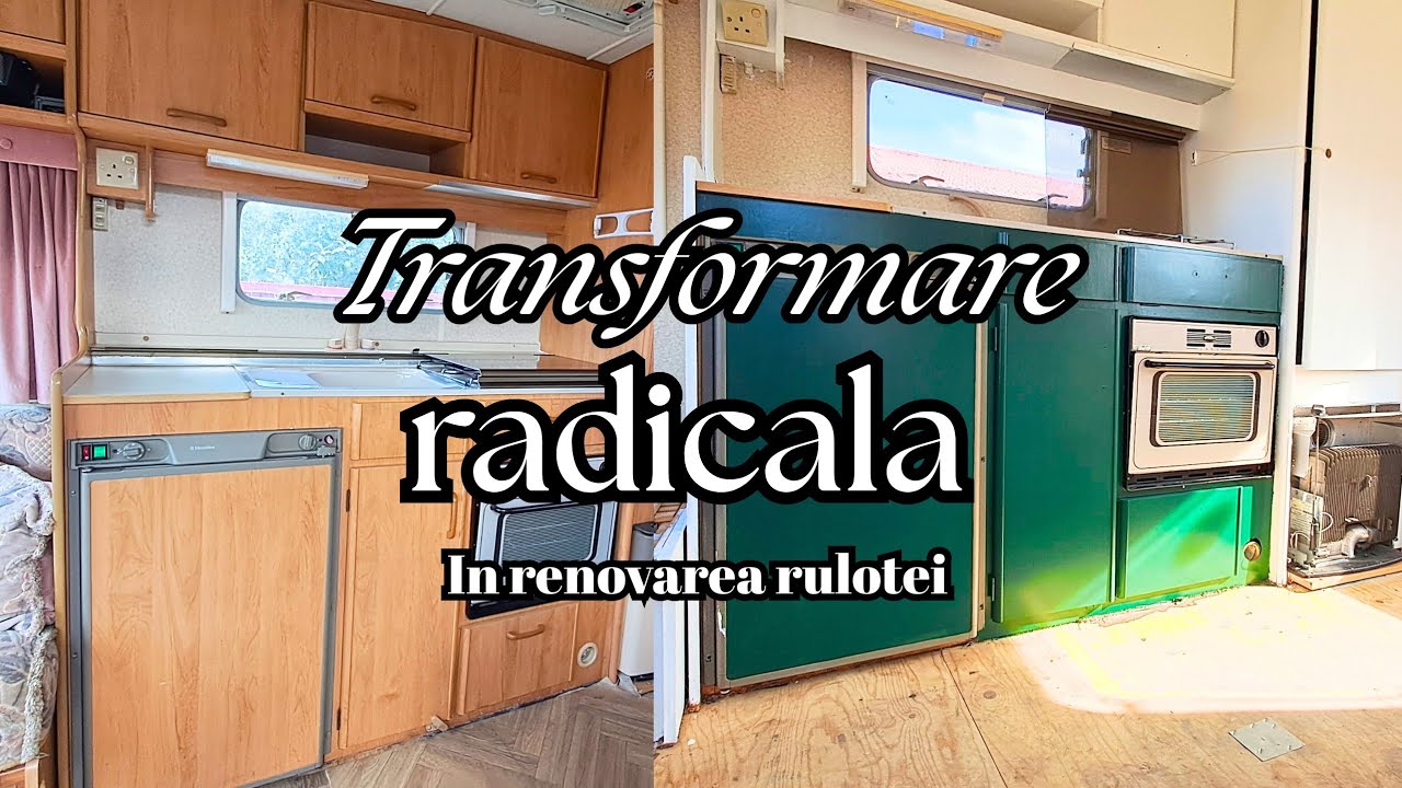 Nu-mi vine sa cred ce schimbare! 🚌 Am vopsit bucătăria din rulota ep 3 renovare 