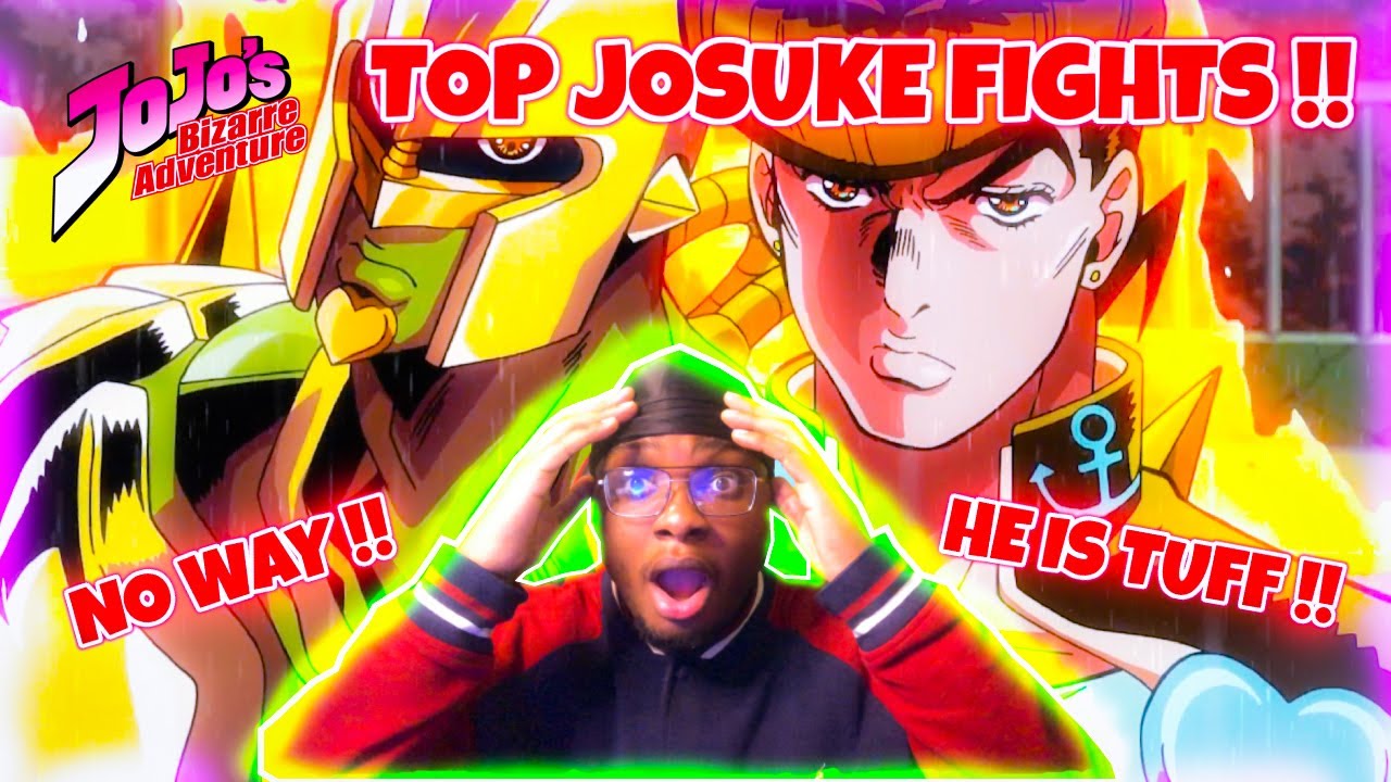 Non Jojo Fan Reacts - Josuke Badass Moments Reaction Josuke Dorarara