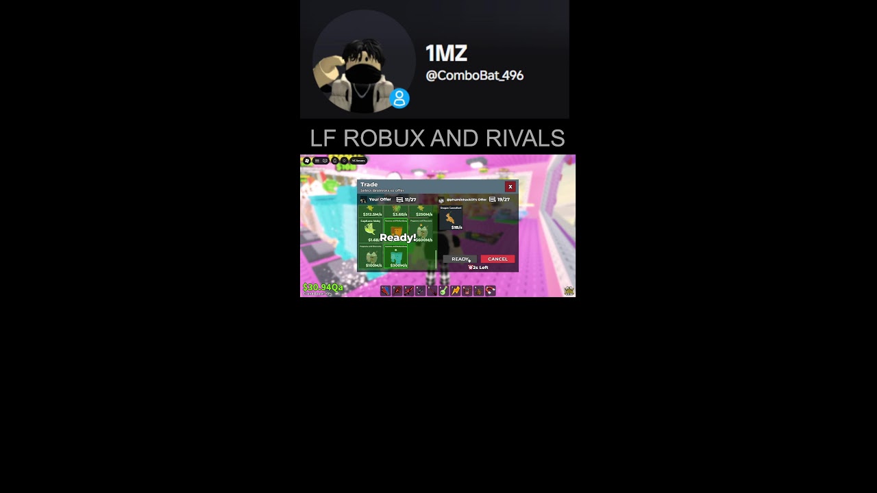 SAB FOR ROBUX AND RIVALS TRADES !!!!