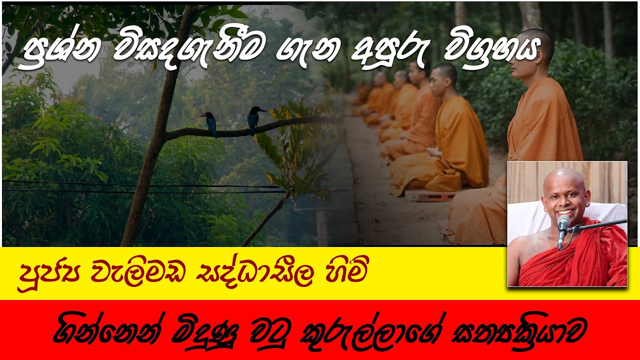 ප්‍රශ්න විසදීමේ අපූරු විග්‍රහය | Yowun Daham Sakwala  | Ven. Welimada Saddaseela Thero