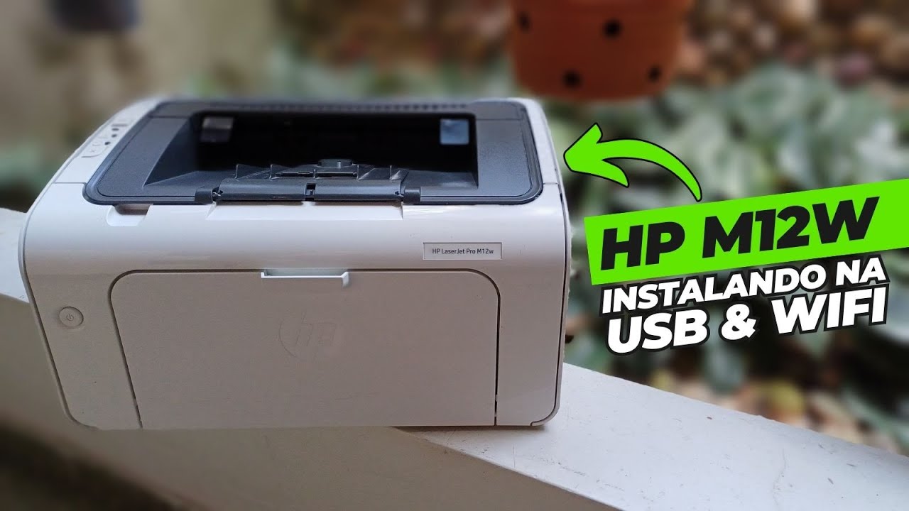 ✅ HP LASERJET PRO M12W como instalar na USB e WIFI? | Serve pra M11A, M11W, M12A, M13C e M13CW |