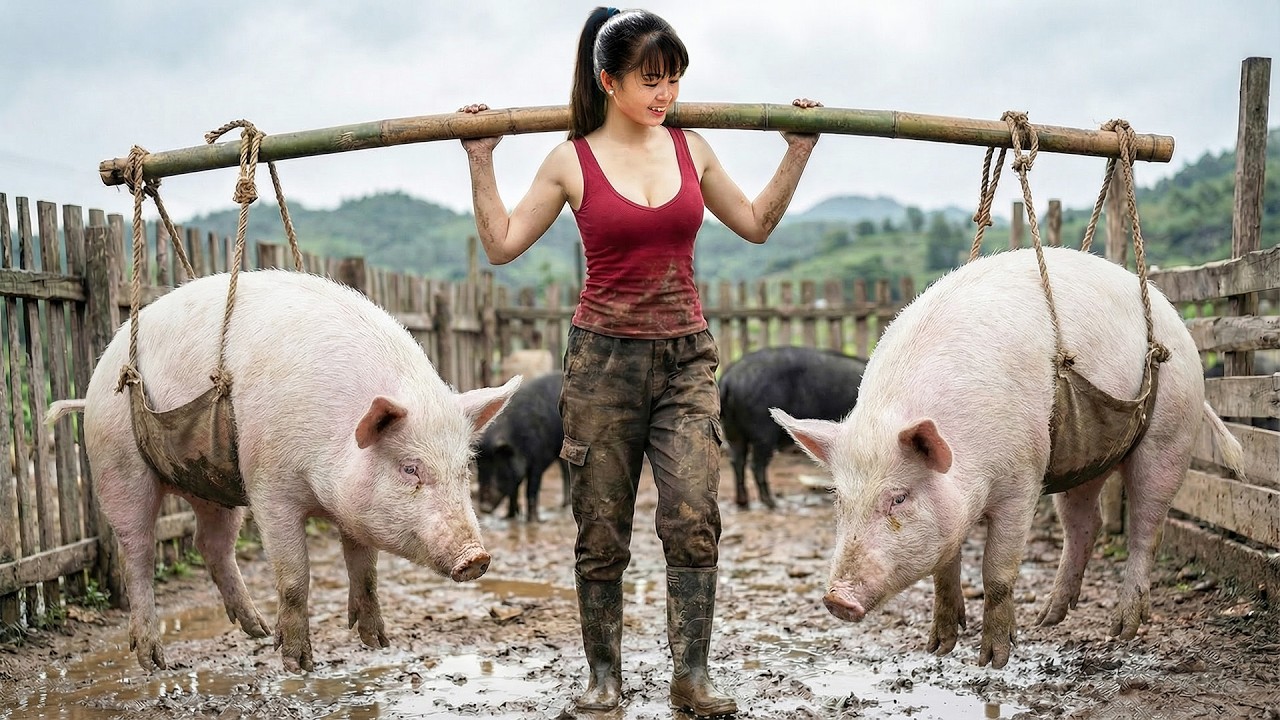 [TIMELAPSE] -- 357 Days Harvesting A Lot Of Big Pig, Chickens & Eggs, Oranges Go To Sell