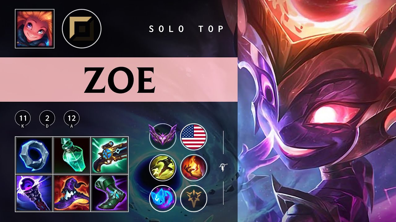 Zoe Top vs Malphite - NA Master Patch 25.24