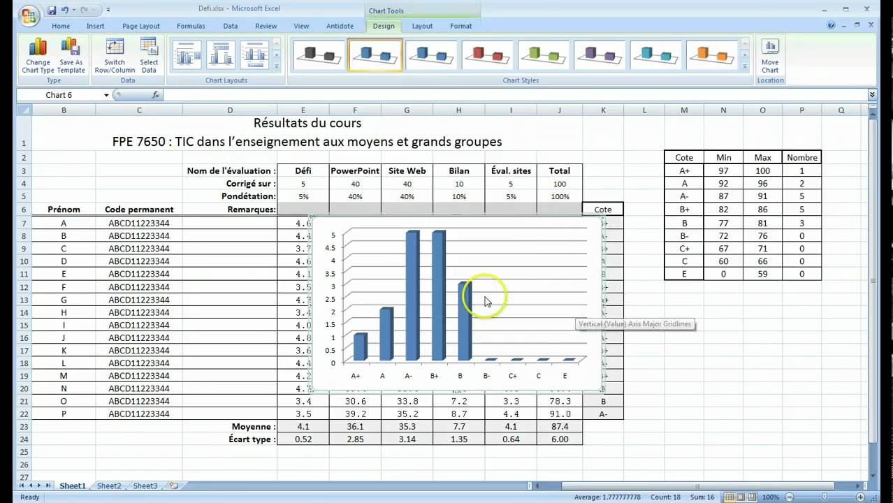 Excel : Ajouter un graphique à colonnes