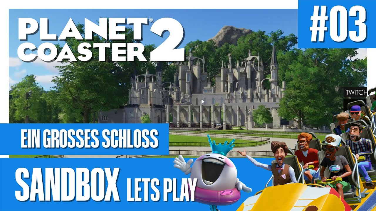 Ein großes SCHLOSS für den DARKRIDE 😍 | Sandbox Lets Play #03 - Planet Coaster 2