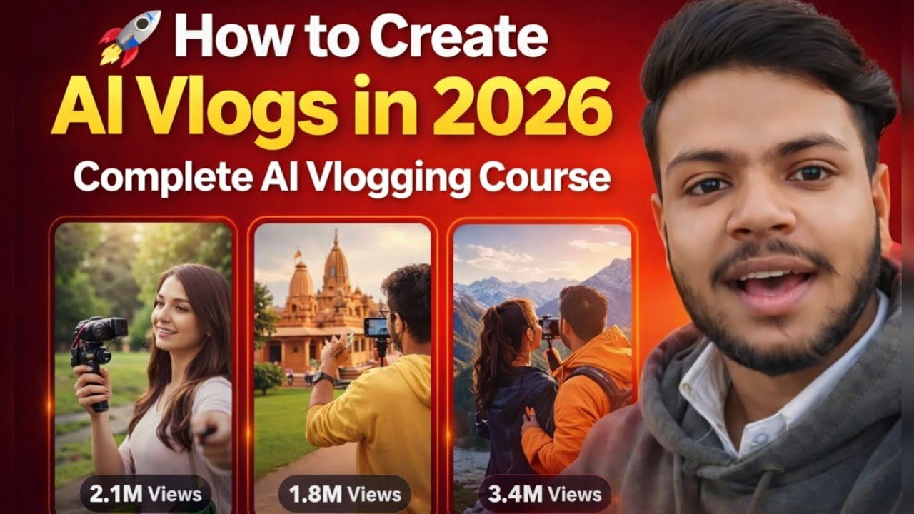 🚀 How to Create AI Vlogs in 2026 | Complete AI Vlogging Course | Samir AI Facts 01 | #trending #ai 