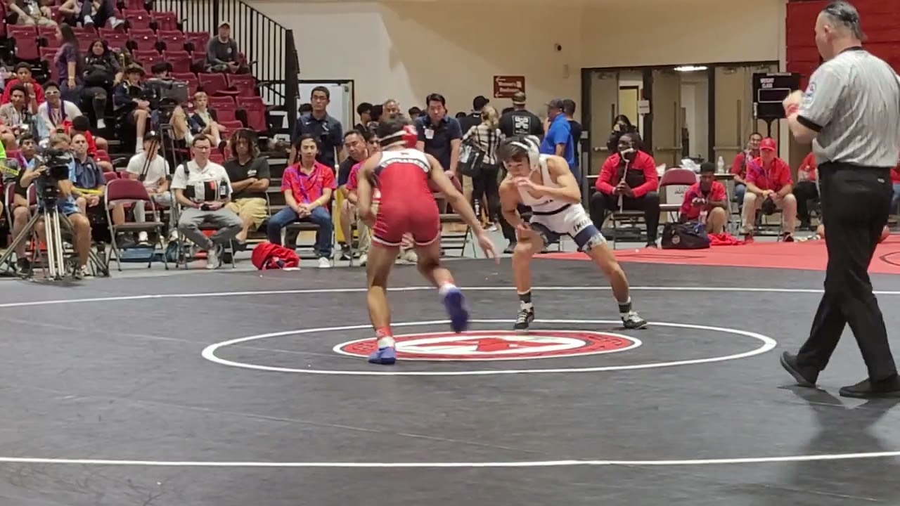 2023 State Championships (113): Evan Kusumoto (Kamehameha) def. Eli Suan (Saint Louis), 16-1