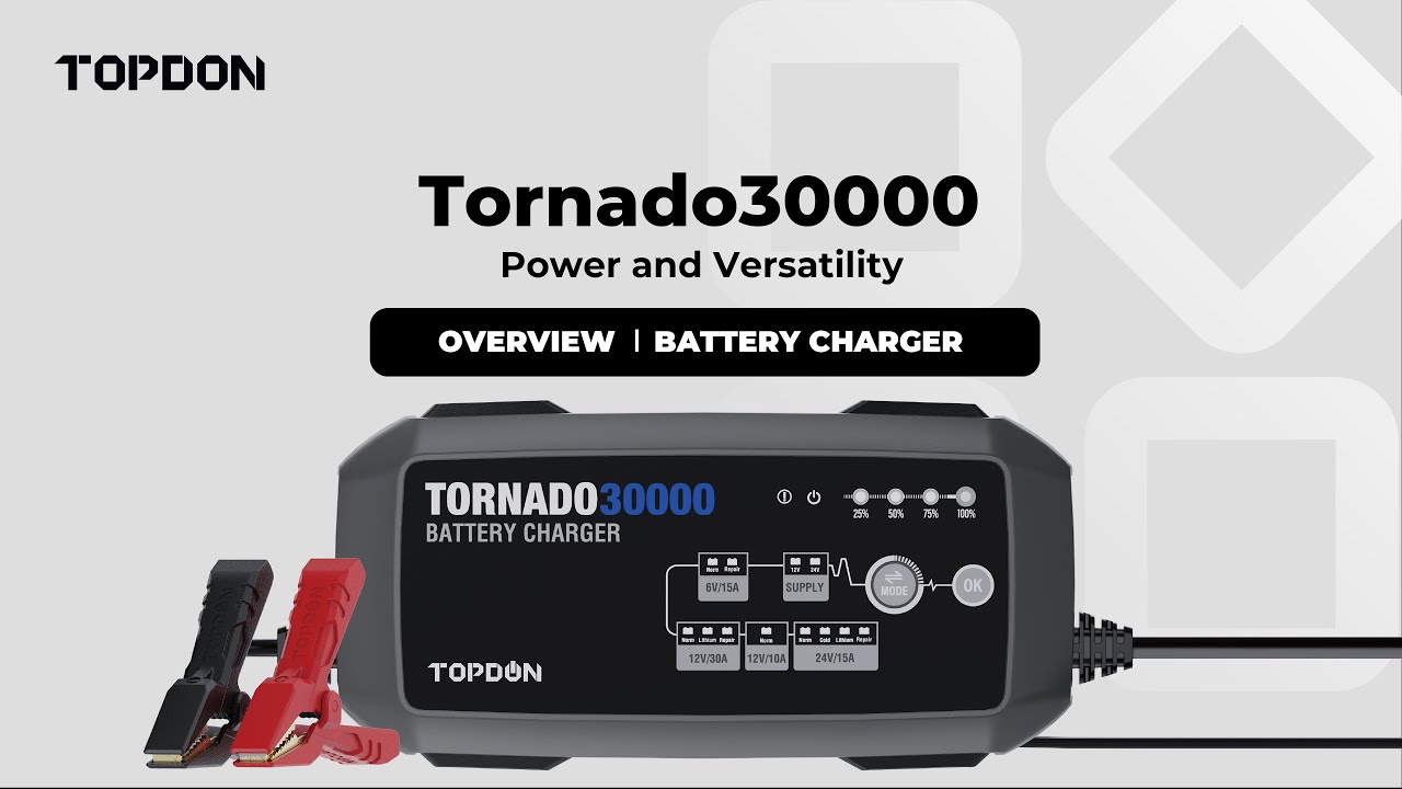 TOPDON | Tornado30000 | Обзор | Зарядное устройство