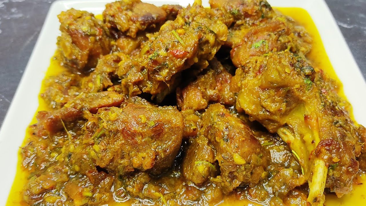 Maharashtrian Style Mutton Thecha Gosht Recipe | Thecha Mutton Curry