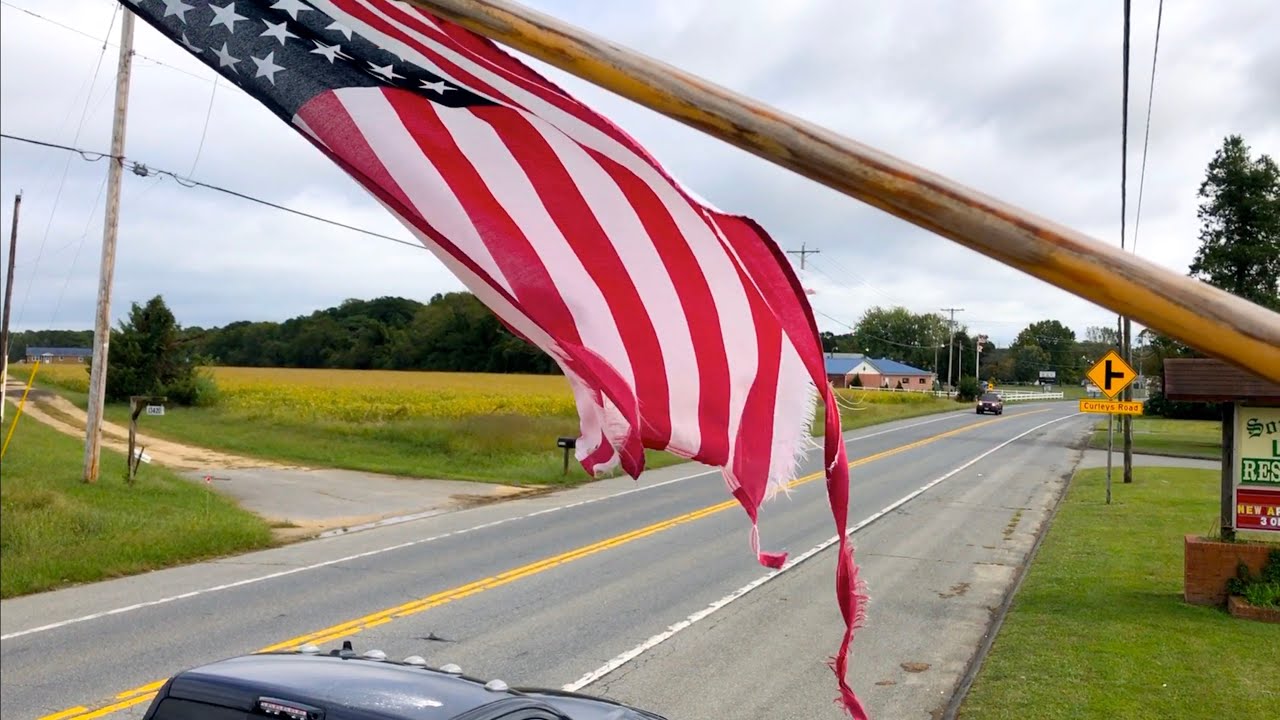 Flags Are Tattered so Time to Take Down