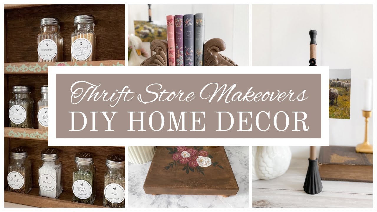 Thrift Store Upcycle DIY Home Decor!