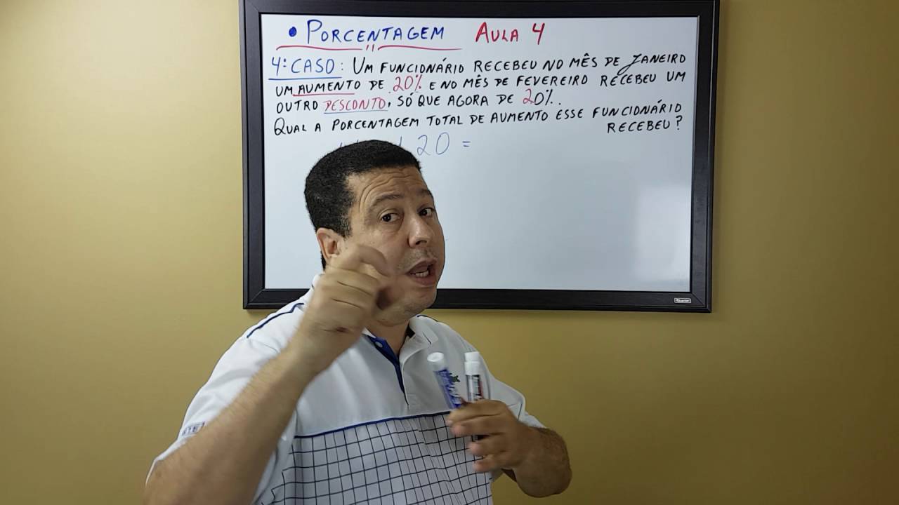 PORCENTAGEM - Aula 4 - PM Ceará - Concursos, ENEM, IFBA, EsSA e outros.