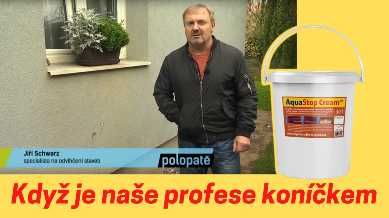 Pořad ČT Polopatě  2018 | sanace vlhkého zdiva Systémem AquaStop Cream