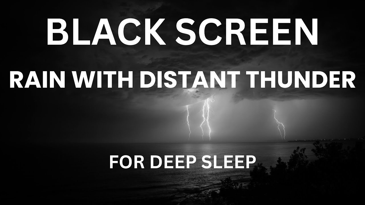 Rain with Distant Thunder for Deep Sleep – 9 Hours | Relaxation & Meditation | Sleeplyverse