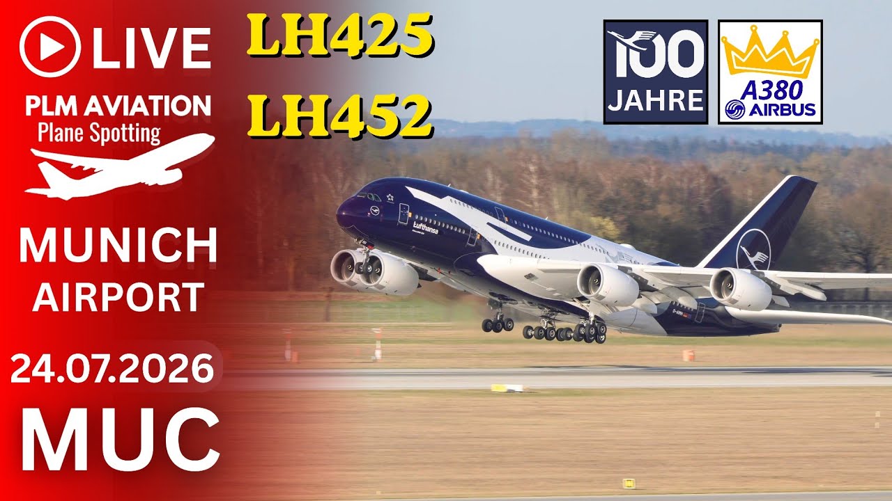 🔴 LIVE MUNICH AIRPORT HEAVY FRIDAY ACTION - PLANE SPOTTING LIVESTREAM