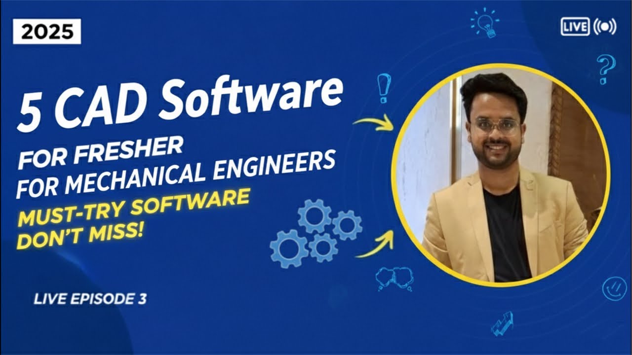 5 Best CAD Software for Mechanical Engineers | SolidWorks, CATIA, AutoCAD, NX, Creo Explained LIVE