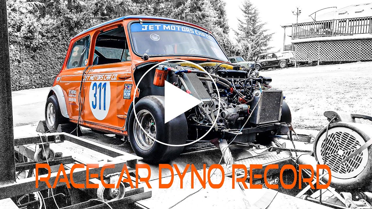 Классический гоночный автомобиль Mini Cooper Dyno установил рекорд мощности на JET Motors!