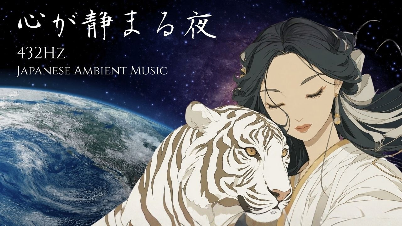 Японская эмбиент-музыка｜Byakko（白虎）｜432Hz｜Сон и исцеление — Нежные объятия защиты