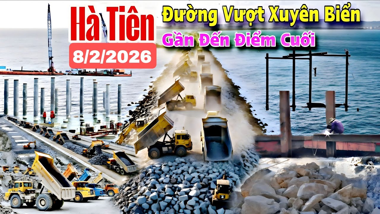 Hà Tiên. Đường vượt xuyên biển. Gần đến điểm cuối. CẢNG TỔNG HỢP 