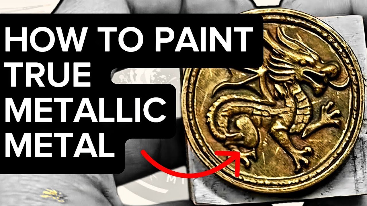 ✨ Cómo pintar metal dorado en miniaturas → Técnica TMM paso a paso 🖌️