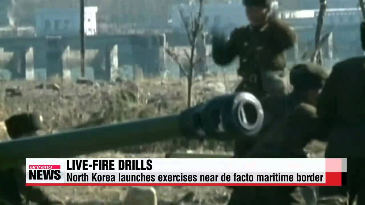 North Korea conducts live-fire drills near disputed maritime border