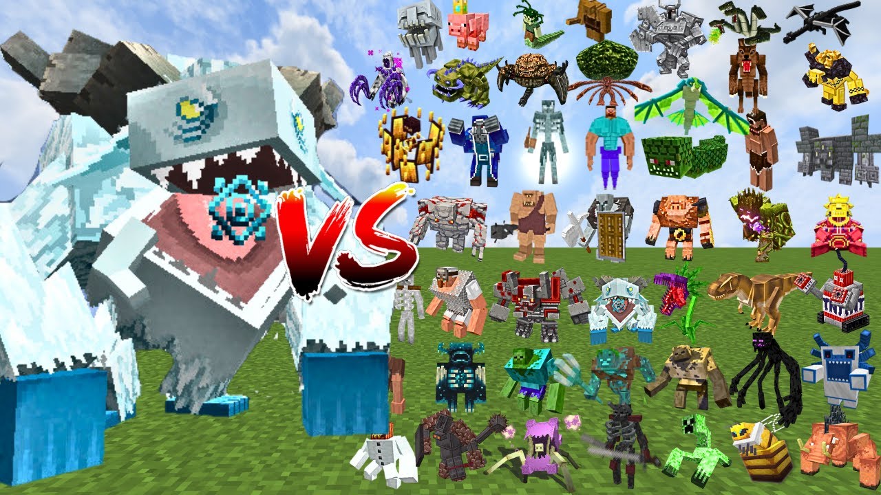 FROSTMAW vs 100 BOSS MOBS