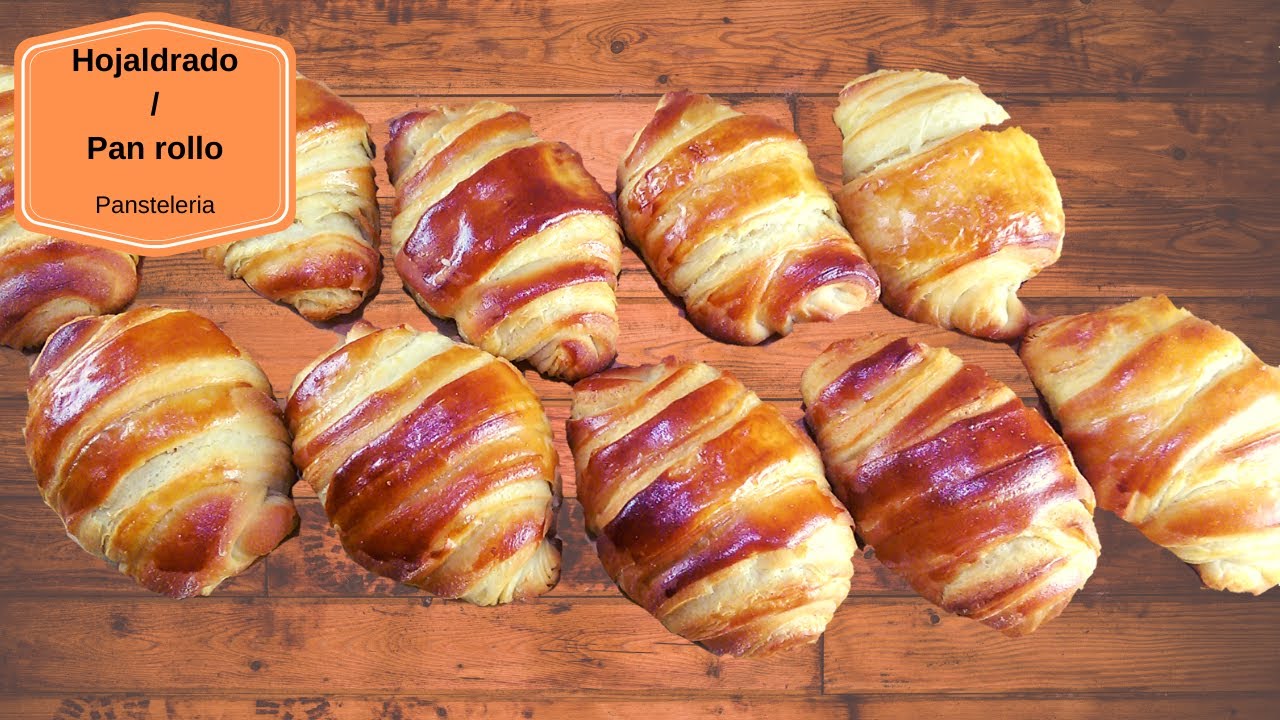 Pan hojaldrado CASERO 👌/ Pansteleria