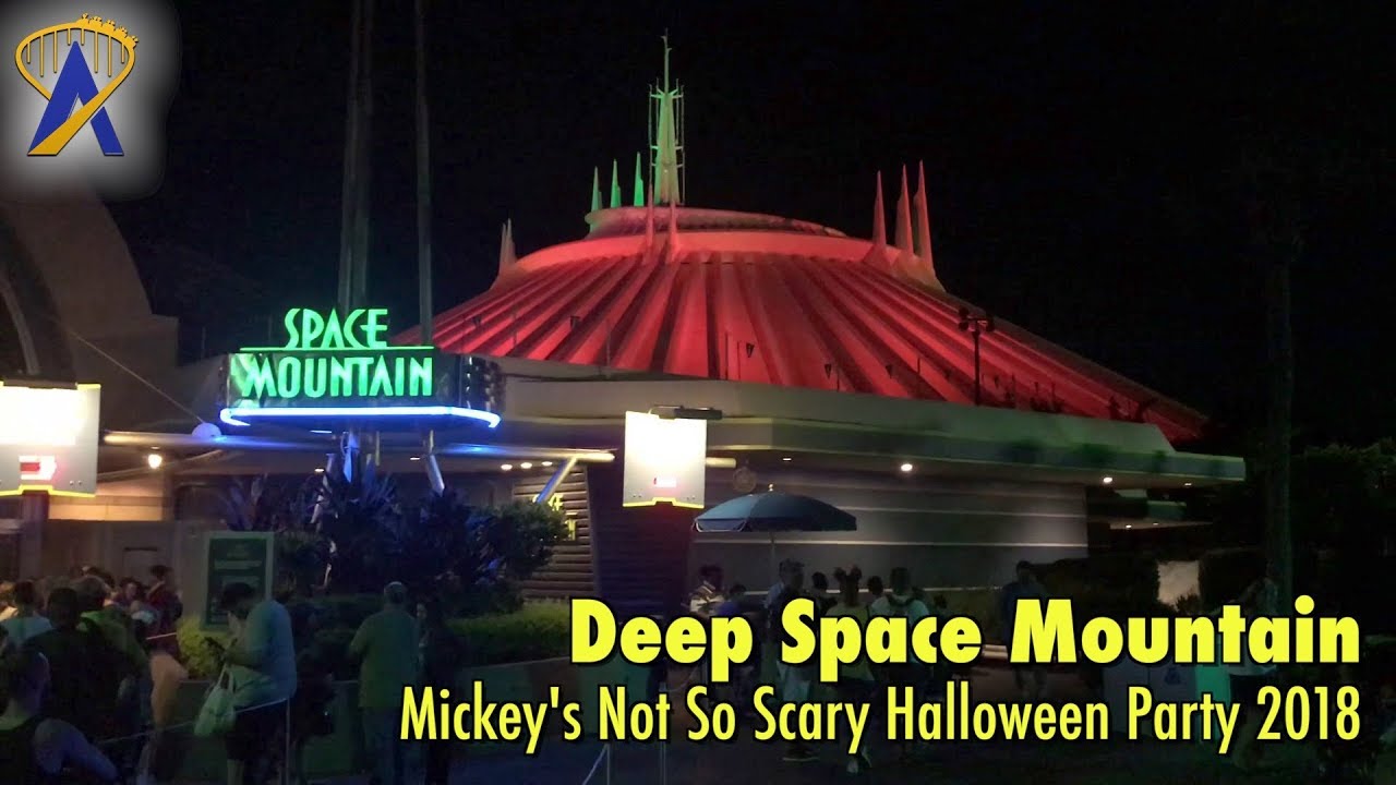 Deep Space Mountain Lights Out for Mickey’s Not So Scary Halloween Party
