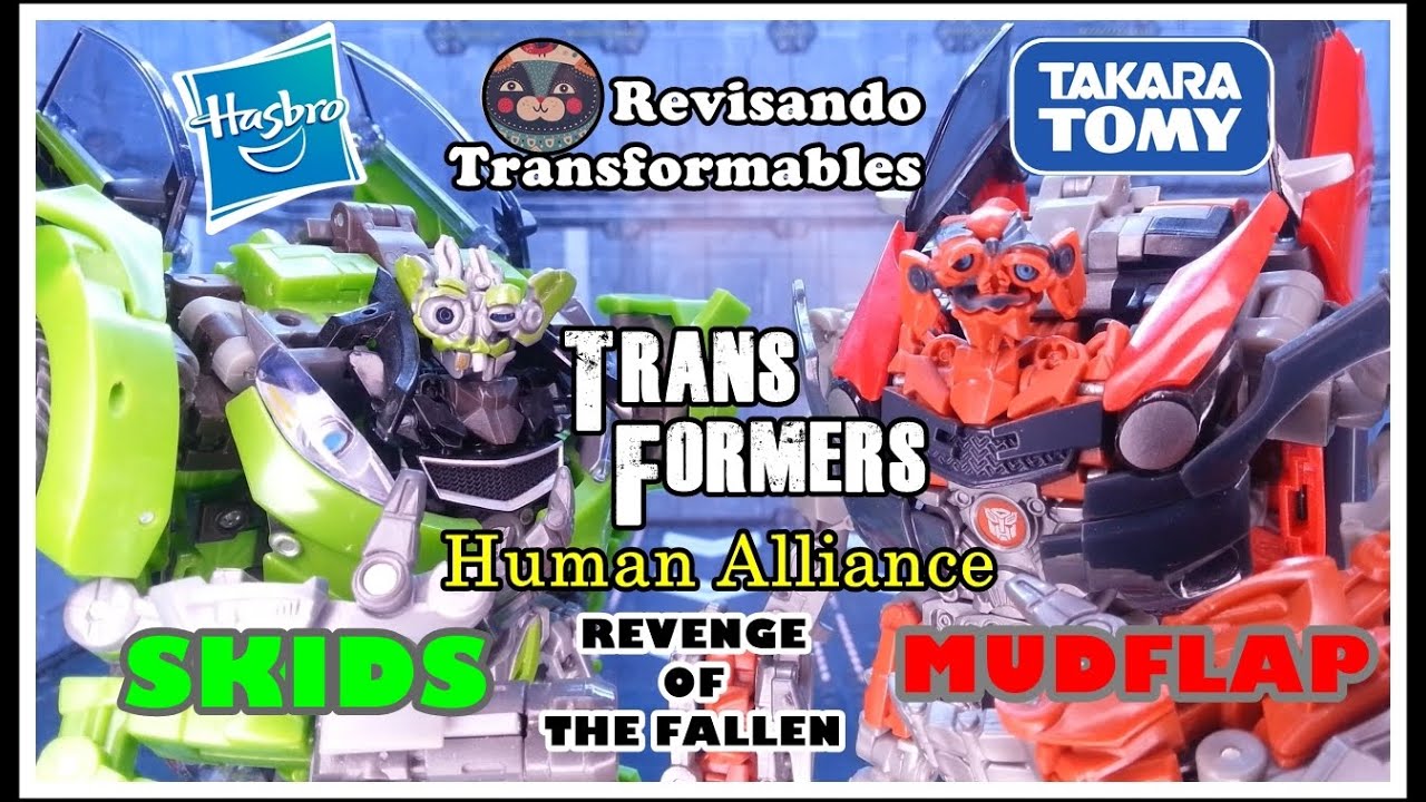 Transformers Human Alliance ROTF Skids Mudflap Hasbro Takara Tomy