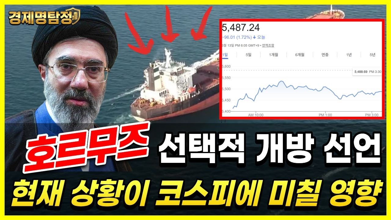 이란 호르무즈 선택적 개방, 현재 상황이 월요일 아침 코스피에 미칠 영향