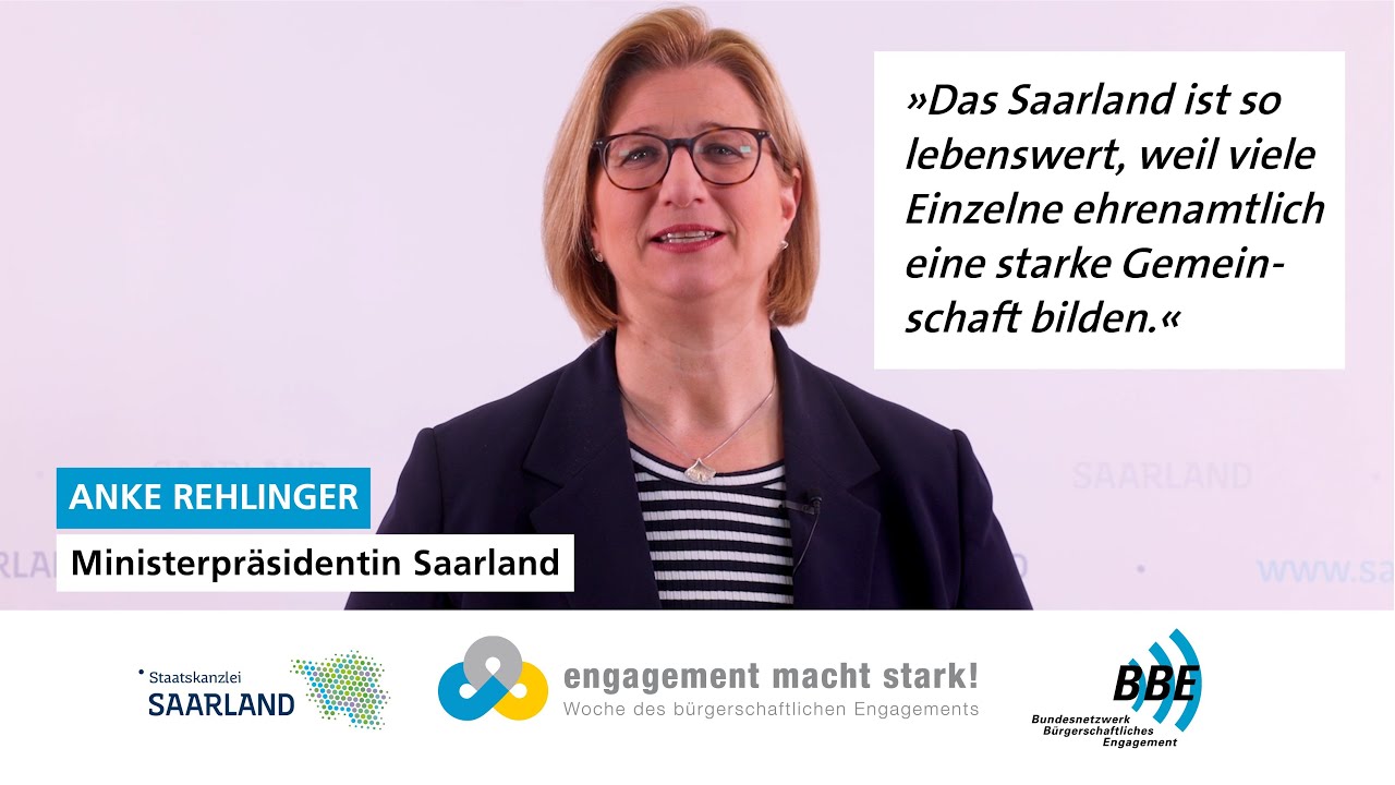 Gr&uuml;&szlig;e aus dem Saarland | 20 Jahre &raquo;Engagement macht stark!&laquo;