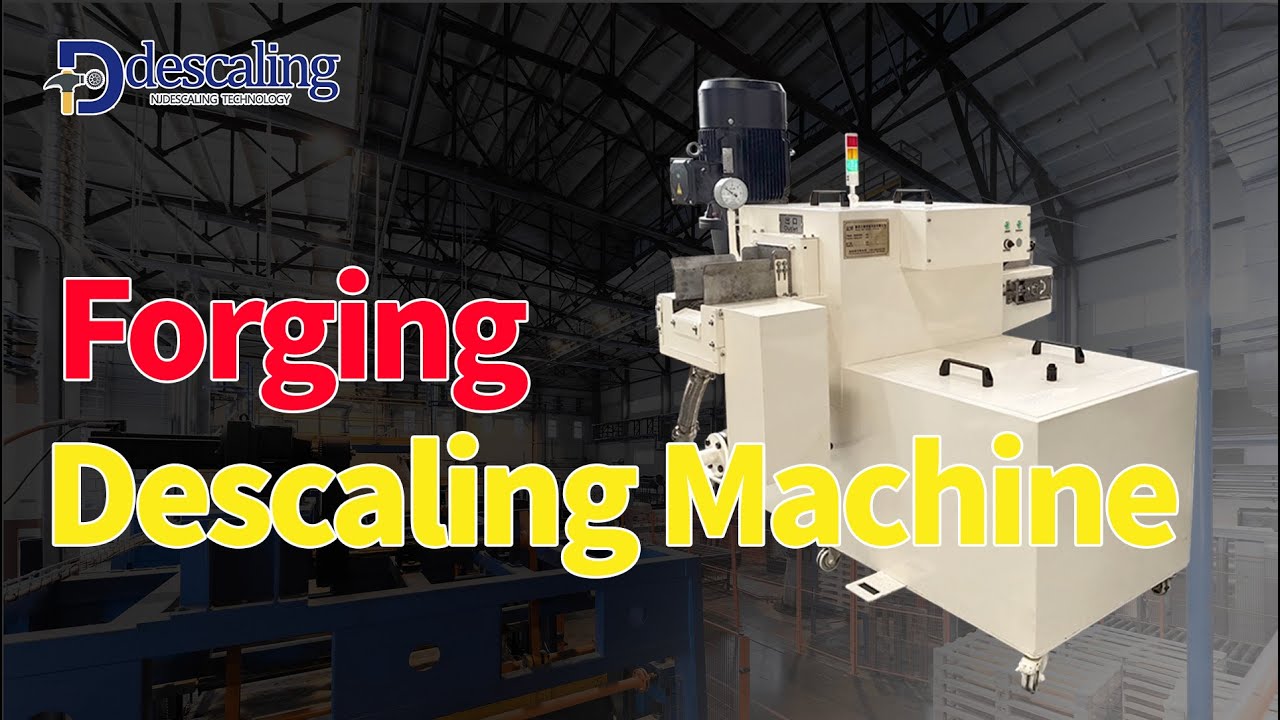Descaling machine for hot forging automotive gears cleaning