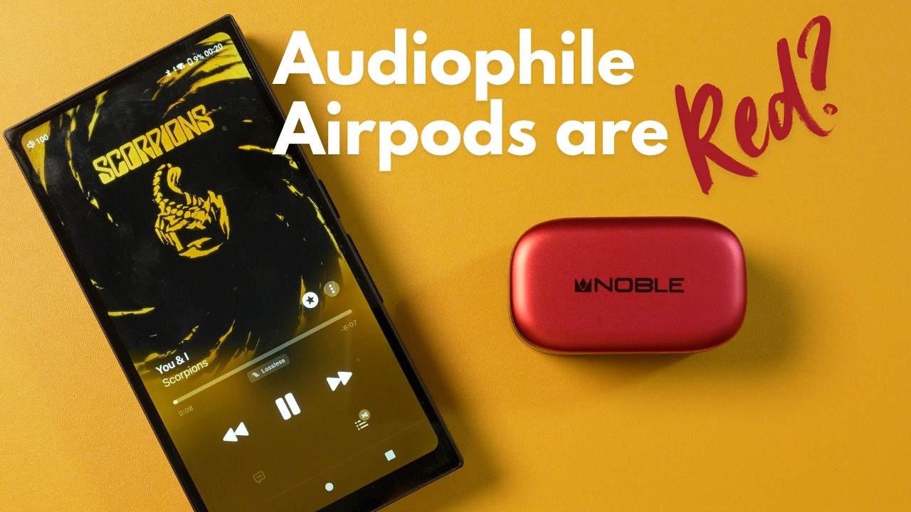 Audiofilskie AirPodsy są czerwone? Recenzja Noble Amadeus &mdash; bezprzewodowa zabawa w dobrym wydaniu...