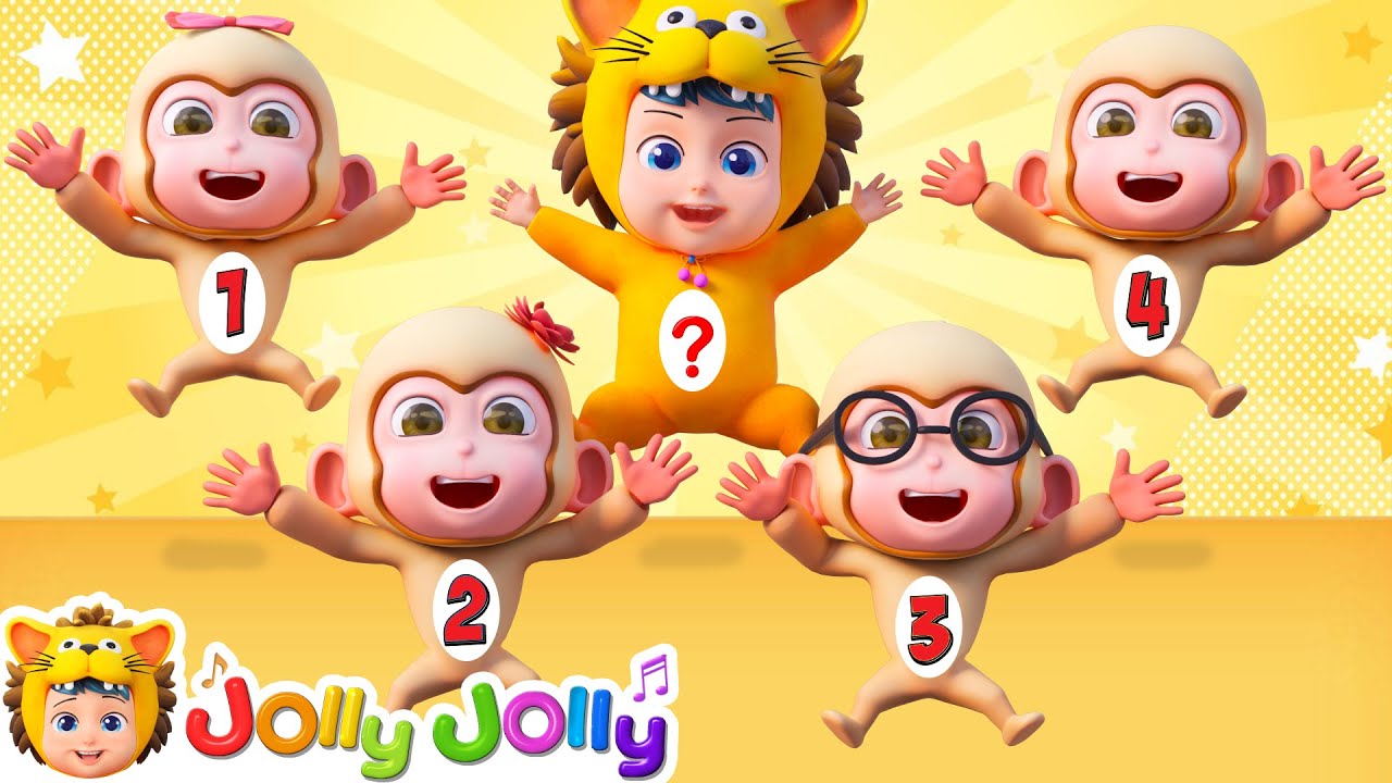 Five Little Monkeys Learn SAFETY RULES | Bedroom Version | Jolly Jolly - Nursery Rhymes