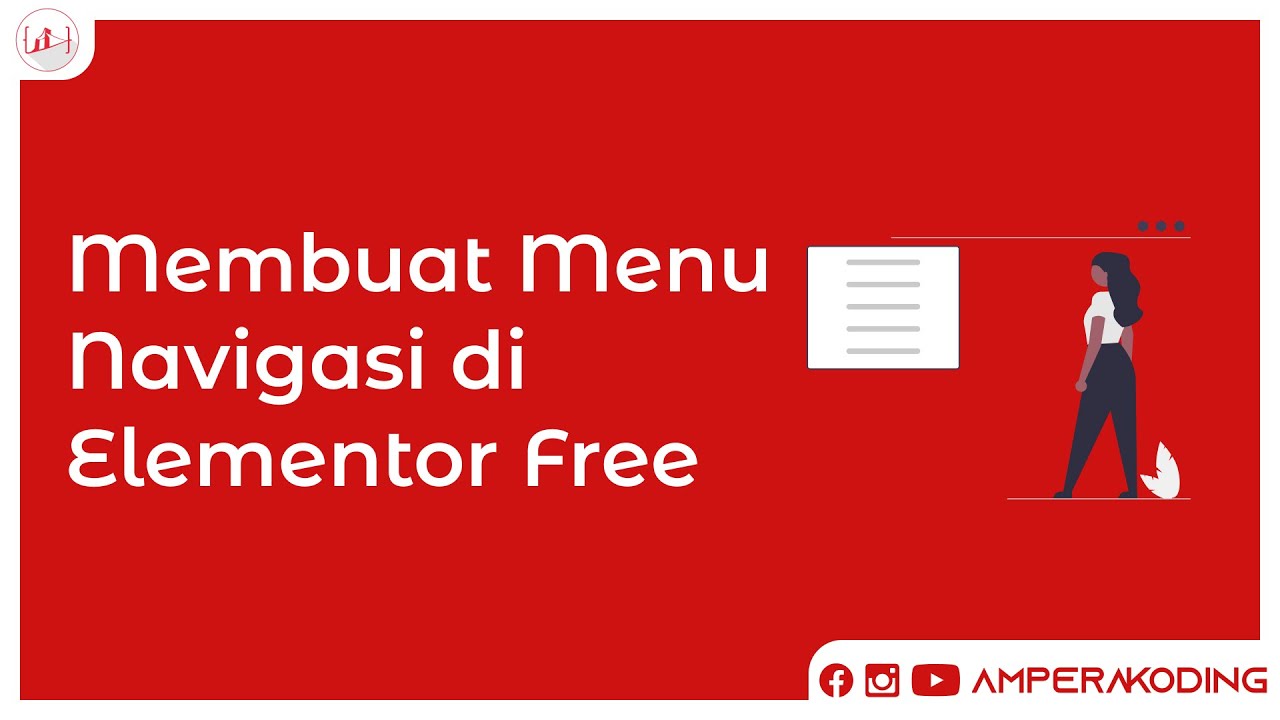 Membuat Menu Navigasi di Elementor Free