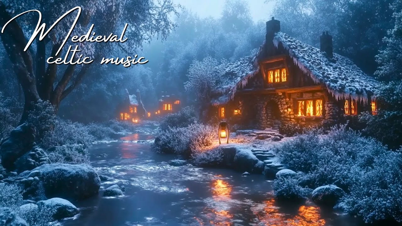 Frozen Celtic Night ❄️🔥 Peaceful Medieval Music for Reading, Study & Relaxing Moments