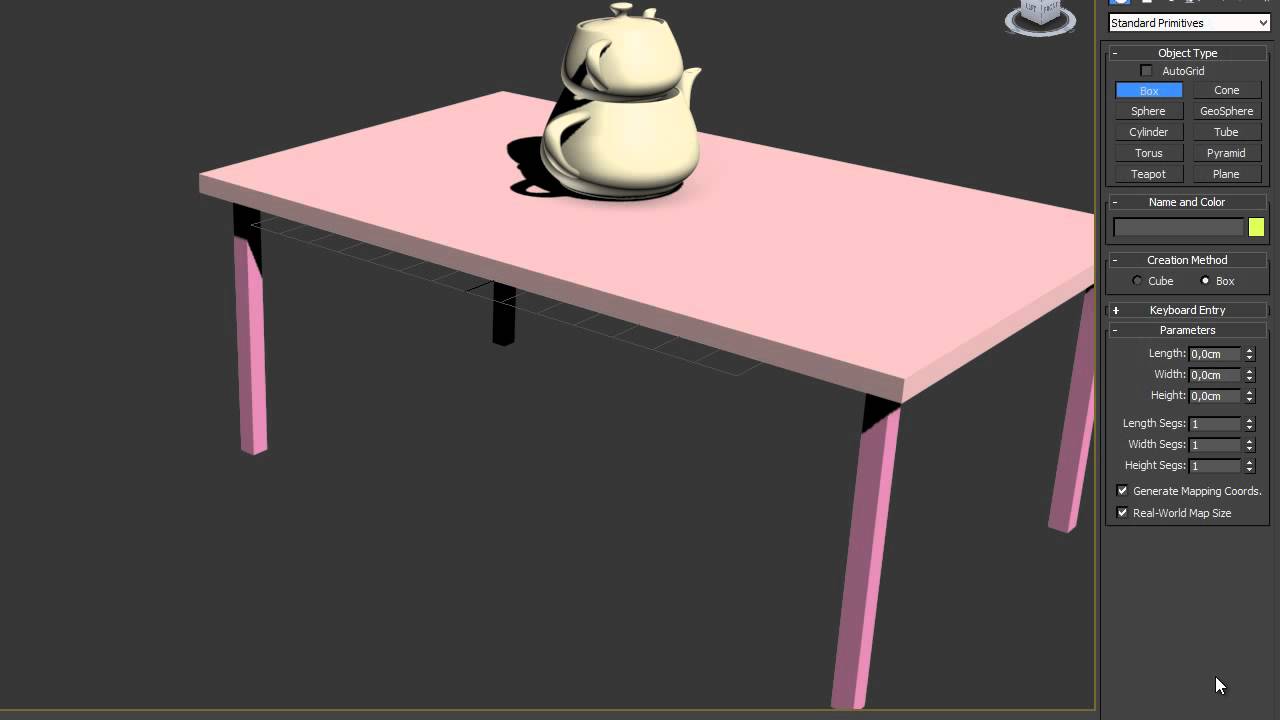 3D s Max Eğitimi (Kolay Masa Sandalye Yapımı)