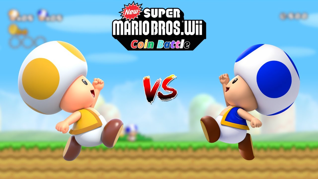 New Super Mario Bros. Wii - Coin battle (Toad bros)