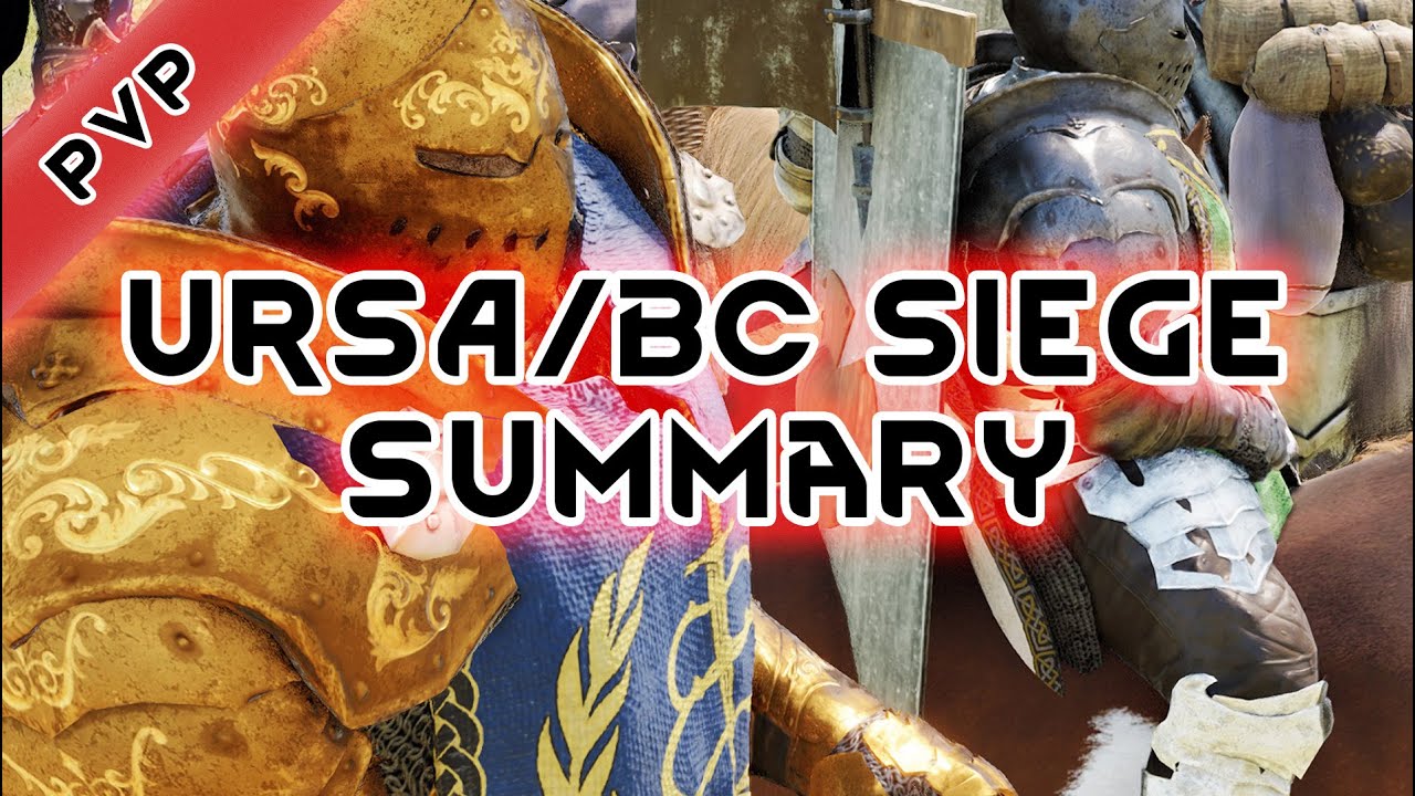URSA / BC Stronghold and Village Siege Mortal Online 2 Siege Summary Footage in 4K
