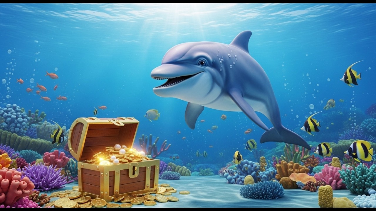 Little Dolphin Swim Swim | Fun Ocean Song for Kids | Toddler Sing Along