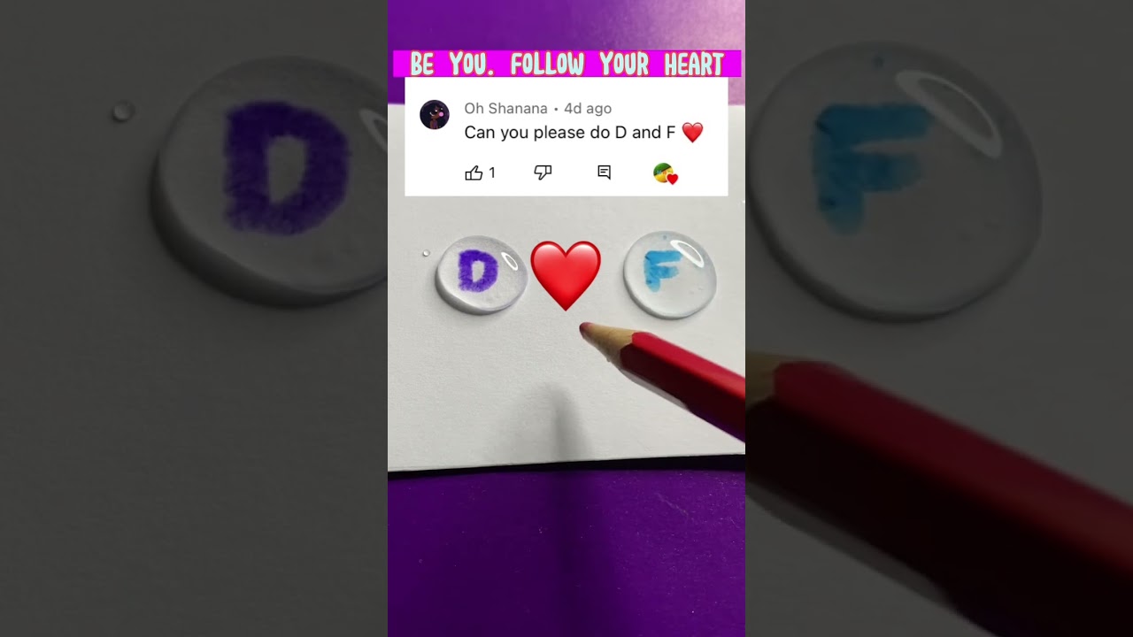 💛D 💚F #forever #love #art #creative #satisfying #shorts