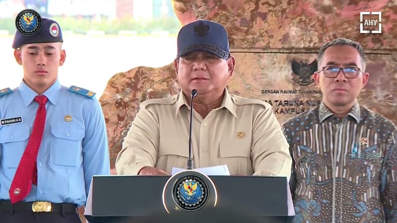 Mendampingi Presiden Prabowo Resmikan SMA Taruna Nusantara Malang