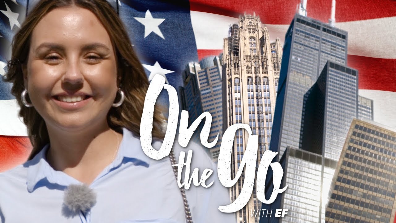 Angelina takes a river cruise in Chicago – On the go with EF #100